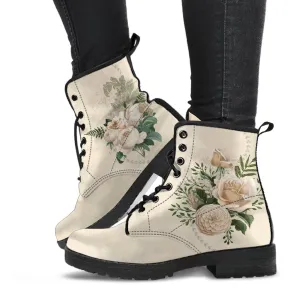 Combat Boots - Beautiful Flowers #22 | Custom Shoes, Women's Boots, Aesthetic Shoes, Boho Shoes, Vintage Style Shoes, Sorority Shoes