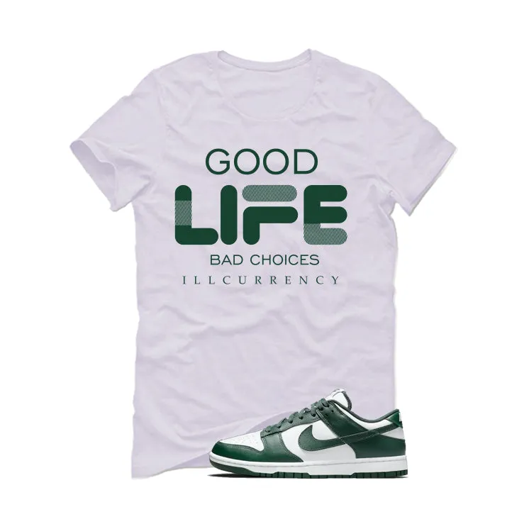 Nike Dunk Low Michigan State White T-Shirt (Bad Choices)